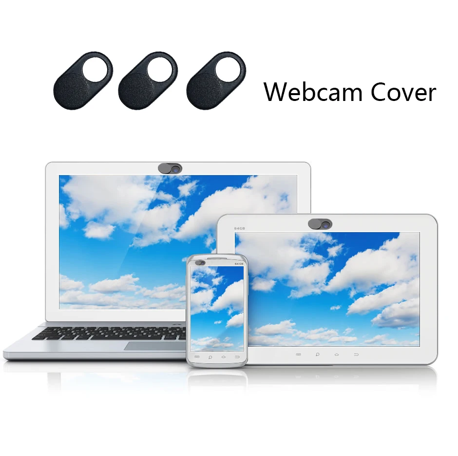 Magnet webcam cover slider for cellphone laptop and tablets