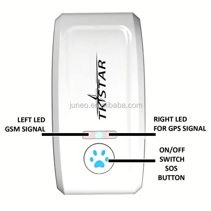 Tkstar tk909 pet gps tracker car gps with sirf star v/mini gps tracking system