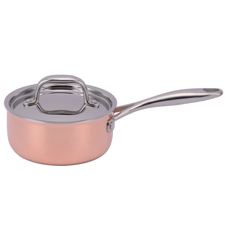 3-ply stainless steel non stick copper frying pan