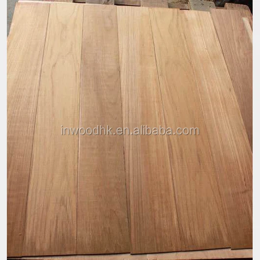 Natural Burma Teak Veneer Flooring Premium Size Teak Wood Veneer