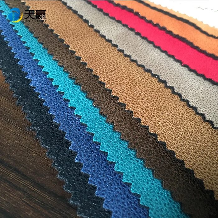 
microfiber fleece bonding with bronzing suede car seat fabric 