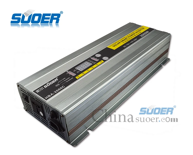 Suoer цена от производителя интеллектуальный цифровой дисплей 2000 Вт солнечная от сетки постоянного тока