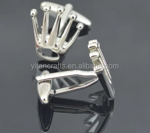 Cufflinks 1Pair Silver Design Fashion Shirt Men Party Wedding Men Gift Crown