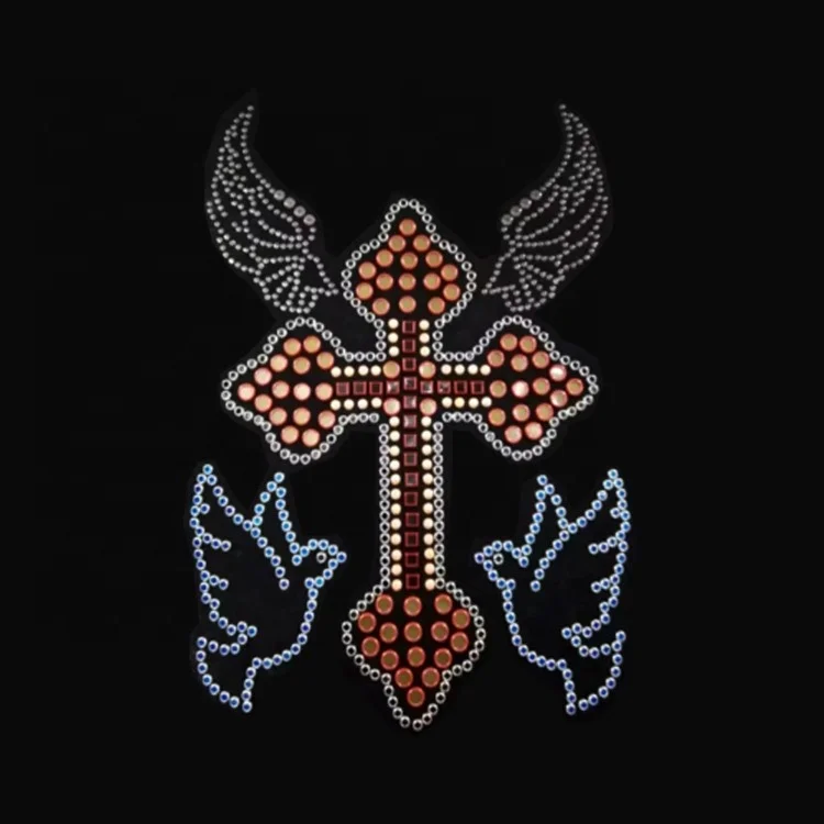 Hot Sale New Design Heat Press Crystal Logo Supplier Transfer Strass Hot Fix Design Motif Letters For Clothing