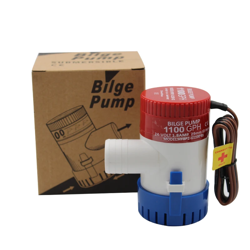 
12/24V DC Marine Boat Bilge Pump Submersible 1100GPH 