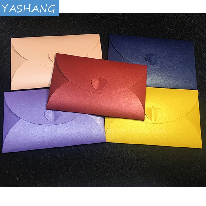 Design pearl paper business invitation pocket custom Paper & Paperboard Printing business envelope