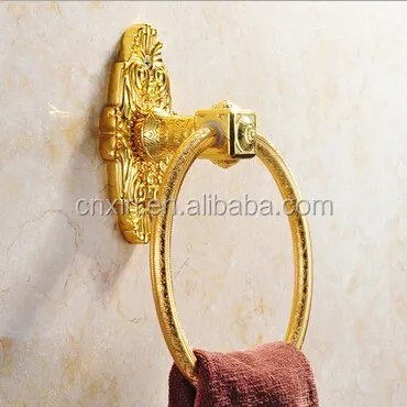 
Artistic Antique Upscale Gold Small Brass Towel Ring A8039 