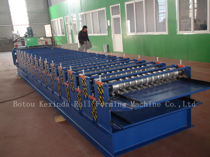 
Aluminum/Galvanized Colored Steel Metal Roofing Sheet Cold Roll Forming Machine for Sale/IBR Profile Manufacturing Machine 