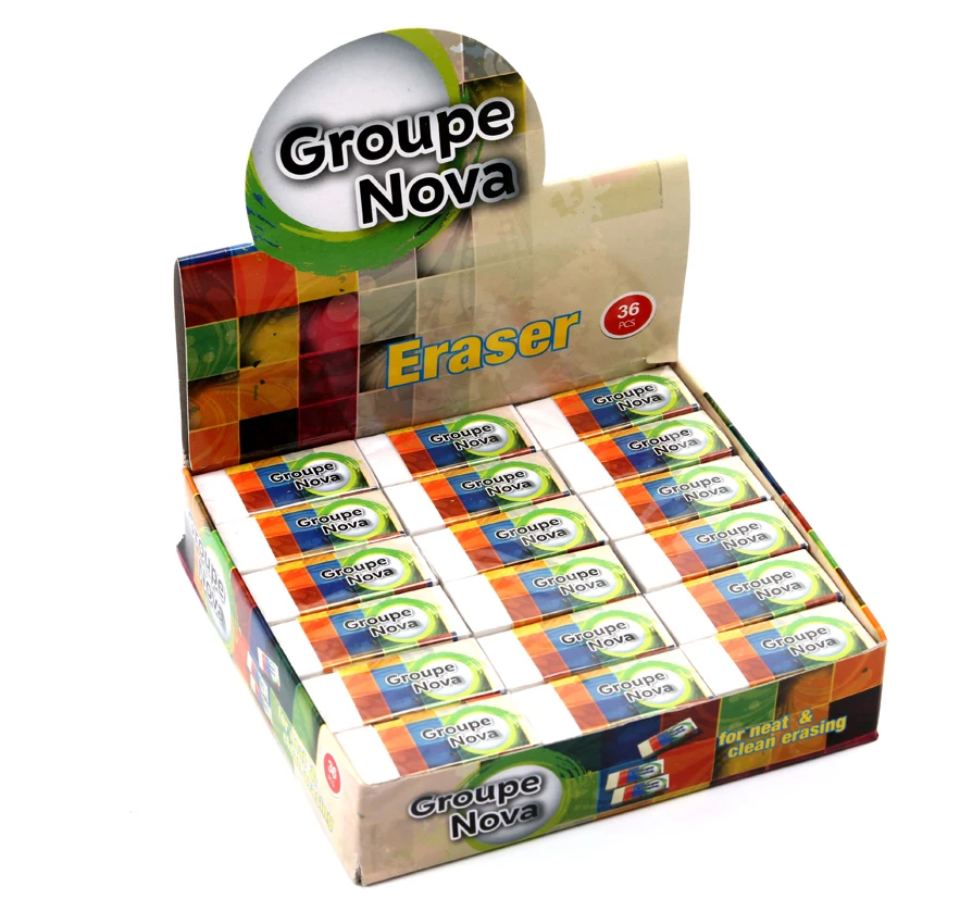 Non-toxic school kids office promotion mistake rubber eraser