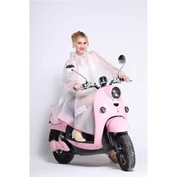 Customized Logo Fashion Outdoor Plastic Adult Raincoat Motorcycle Waterproof Adults Bicycle Raincoat