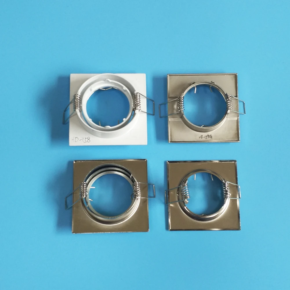 
GU10 MR16 75mm square iron led downlight parts indoor ceiling light inserts fitting 