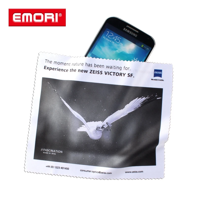 Portable Lightweight Logo Printed Multifunctional Soft Microfiber Cleaning Cloth for Phone