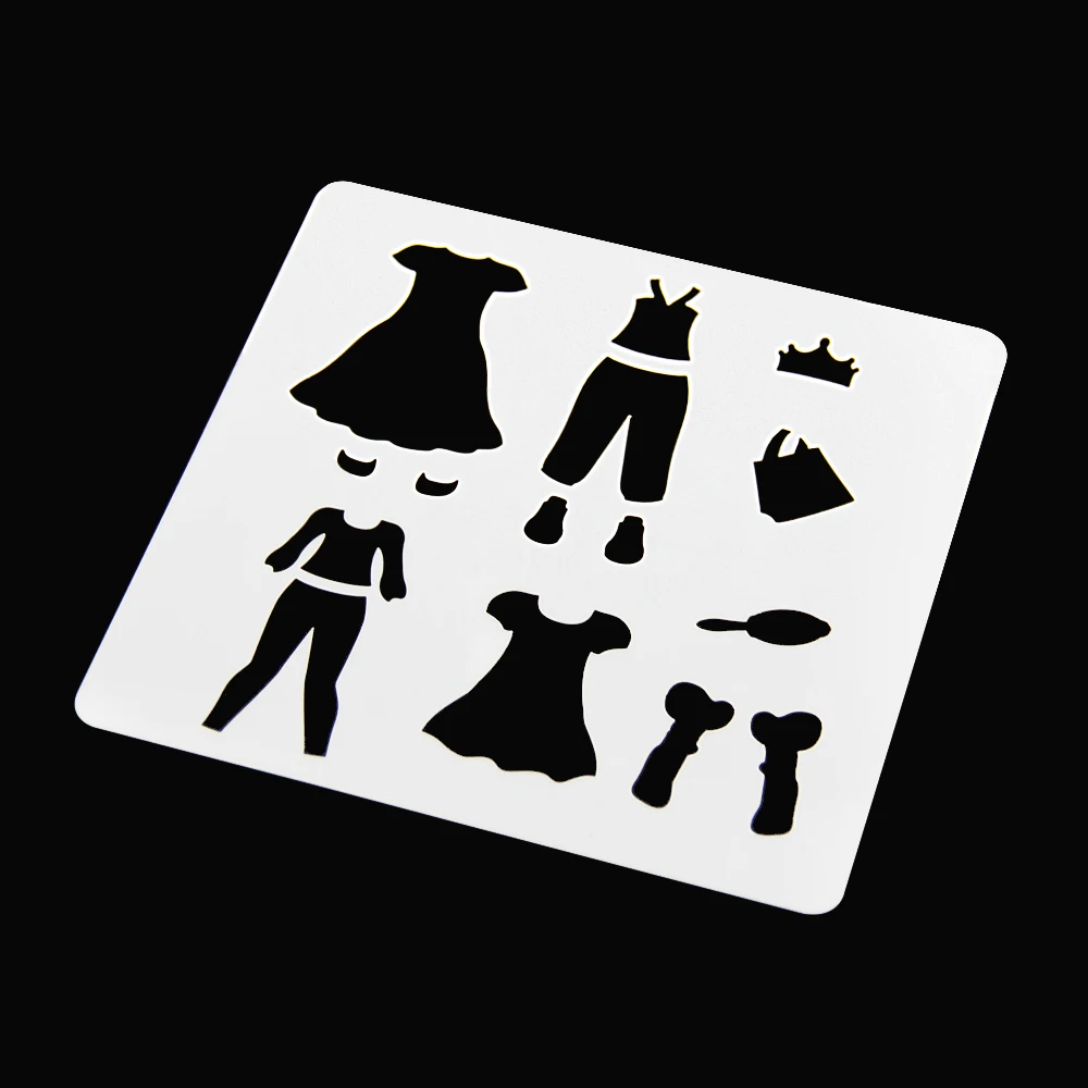 journaling joy stencil plastic DIY custom acrylic bookmark tracker shape for toys kids planner accessories stencil