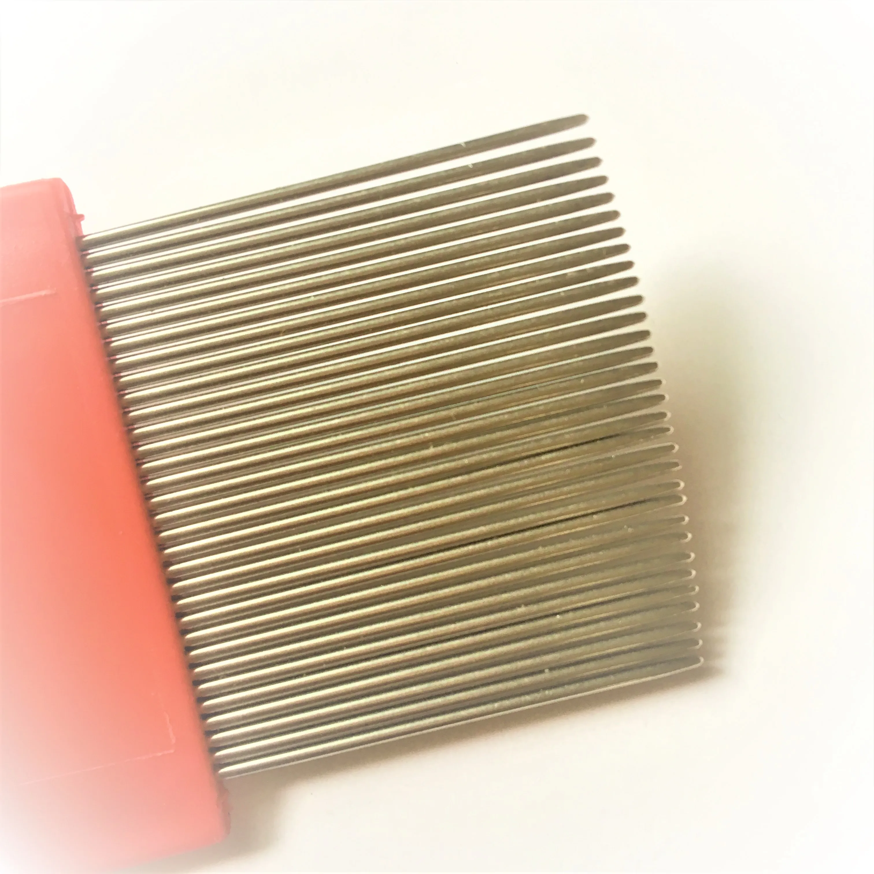 Grooved Pins Nit Free Terminator Lice Comb Professional Stainless Steel Louse and Nit Comb for Head Lice Treatment