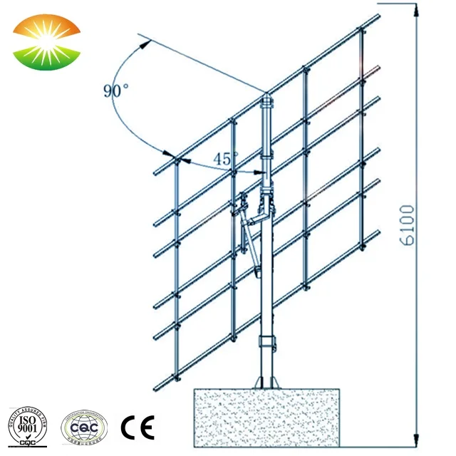 3KW 5KW 6KW 7KW 8KW 2 axis dual solar tracker  solar tracking system for solar energy systems
