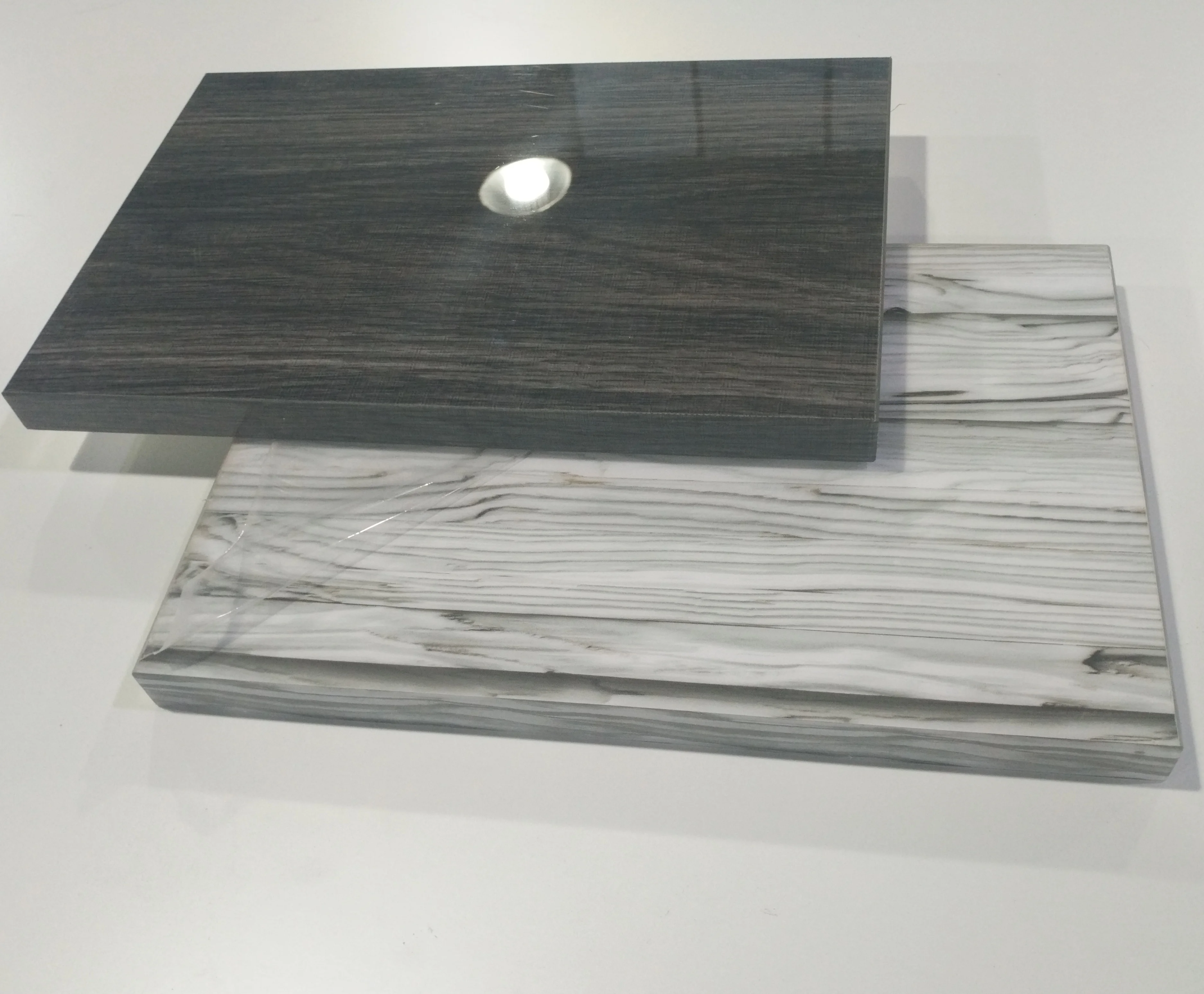 Mdf Board Sheet Faced Pvc Foam High Gloss Acrylic Wood Fiber 1mm 1.5mm Or 2mm Acrylic Sheet For Wall Decorating First-Class E0