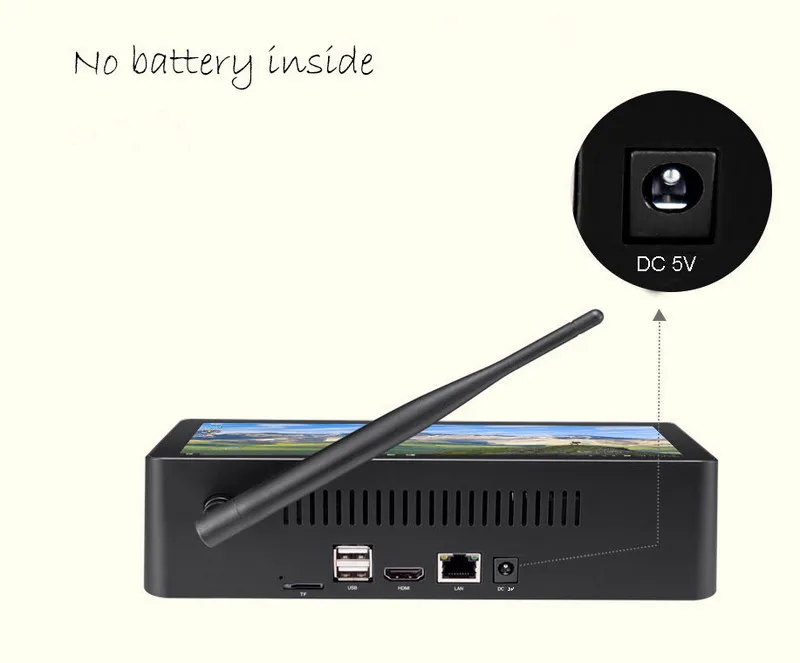 Оригинал PiPO X8 Set Top Box 2 ГБ/64 ГБ Выигрывает 10 + Android 4.4 Dual OS 7 Дюймов Сенсорный Экран Intel МИНИ ПК