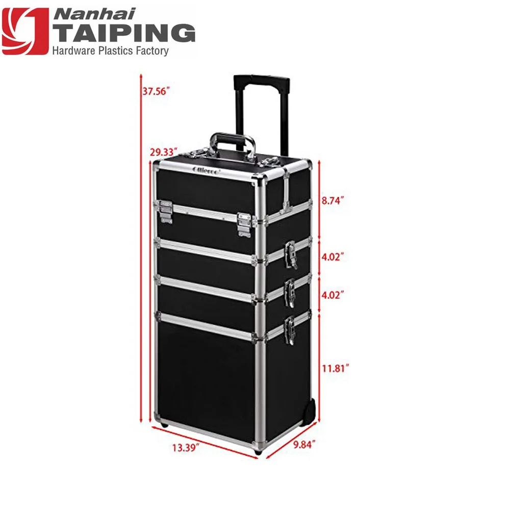 Aluminium Hairdressing  Makeup Beaty Cosmetics Trolley Case