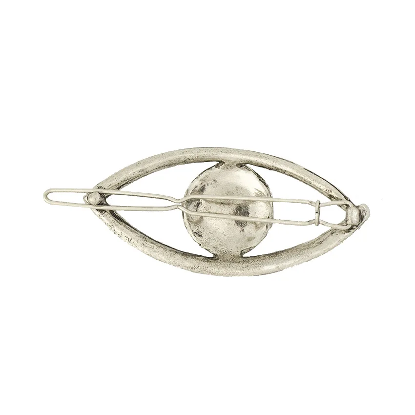 New Fashion Women Girls Gold Plated Metal Evil Eyes Hair Clips Metal Hairpins Holder Hair Accessories