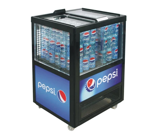 98L Столешницы Стекло Двери Охладитель Напитков Пить Витрина Дисплей Кулер, Холодильник Для Pepsi cola