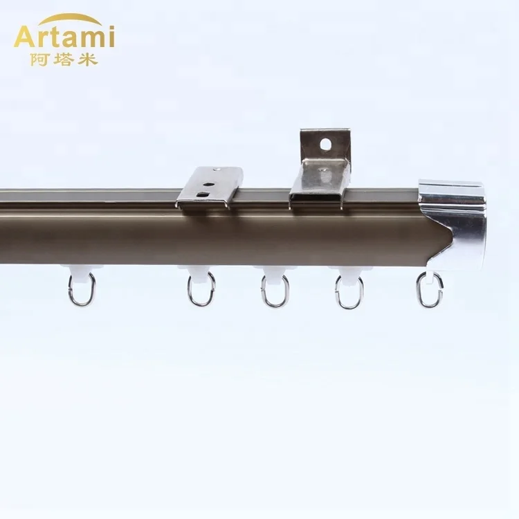 Латунь подвесной потолок диапазон белые карнизы для ушко шторы