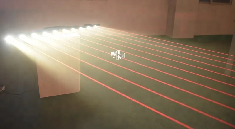 10 lens 2 in 1 laser+led beam array outdoor wedding bar disco stage light