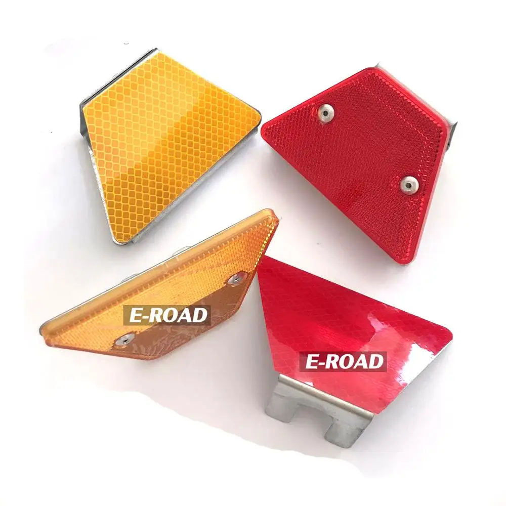 Ограждение для поручней, белый, желтый, красный цвет, трапециевидная форма, ограждение шоссе, металлические штамповочные детали, ограждение, отражатель