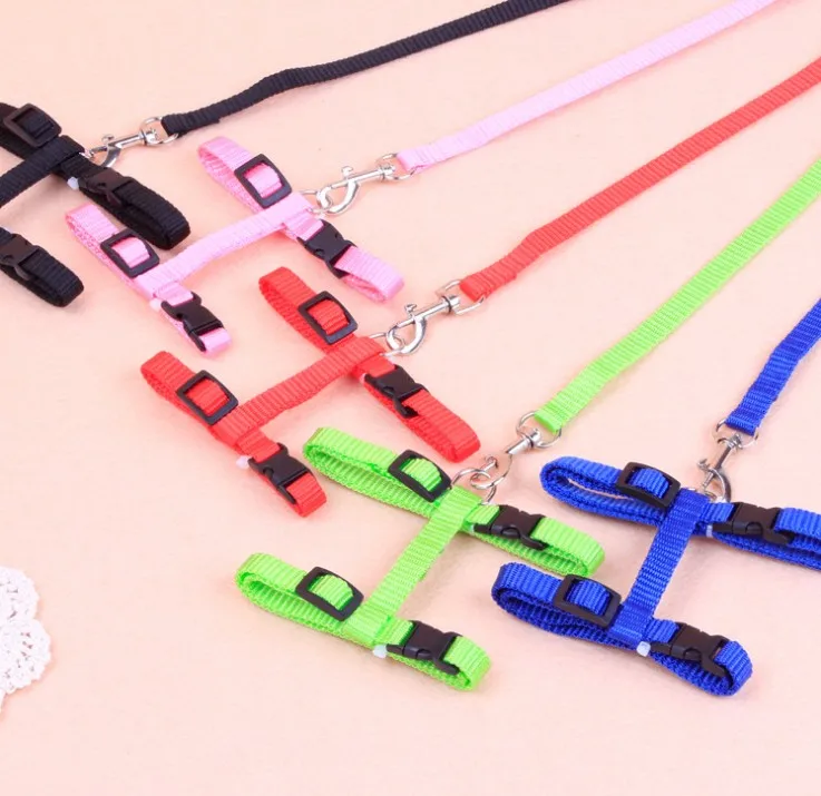 
Cheap Pet Dog Cat Traction Harness Belt Harness And Leash Adjustable Puppy Choker Cat Necklace Dog Harness Leash for Dogs Cats 