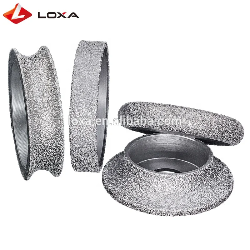 Vacuum Brazed Diamond Convex Grinding Wheel 74mmx30MM Diamond Disc Grinding On Marble, Granite