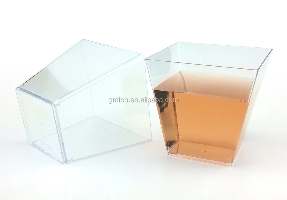 The hot sale food grade 8 oz / 230 ml clear disposable plastic dessert cup with lid *