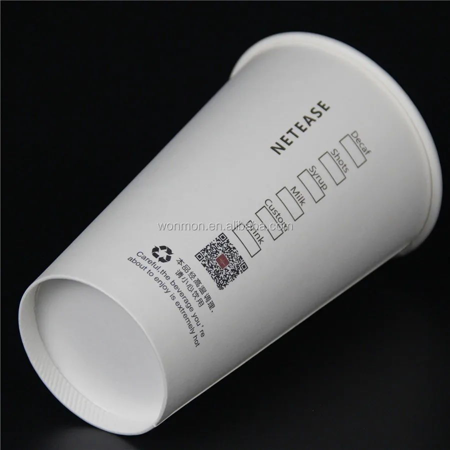 
Large Size Disposable Milkshake Cold Drink Paper Cups 