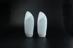 300ml white HDPE hook shampoo bottle packaging with silicone gasket in stock