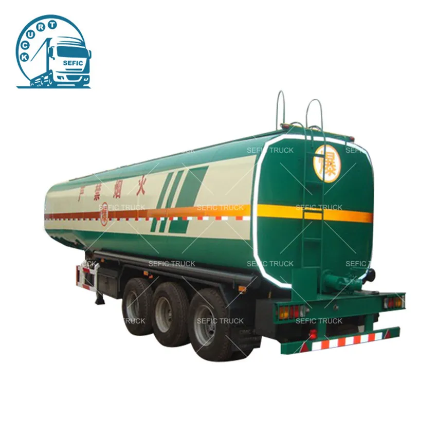 Tri-axle stainless steel milk fuel transport fuel tanker semi trailer