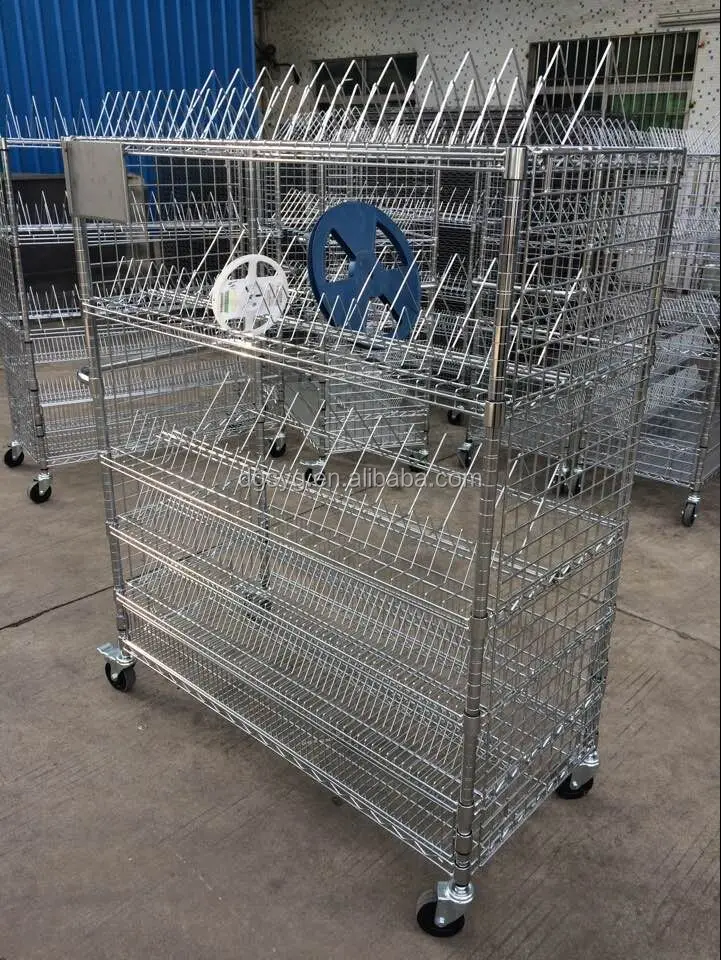 SMT Reel Rack Wholesale Premium Grade Stainless steel ESD for factory metal reel shelving Kitchen Dish Rack