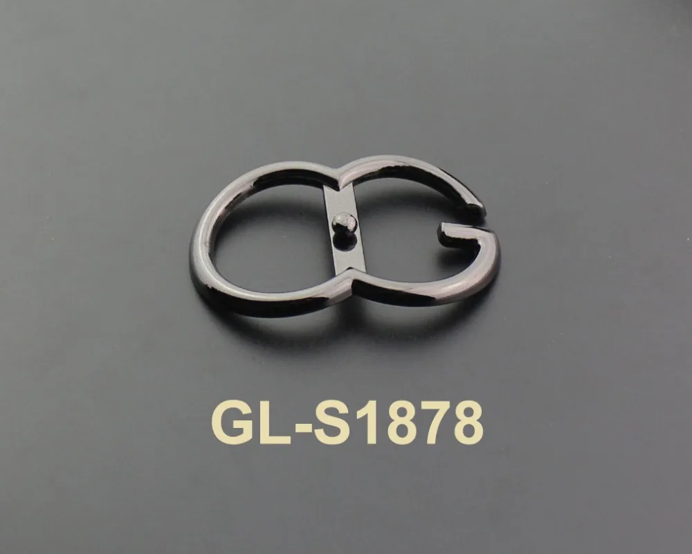 Wenzhou wholesale custom black metal shoe buckle accessories