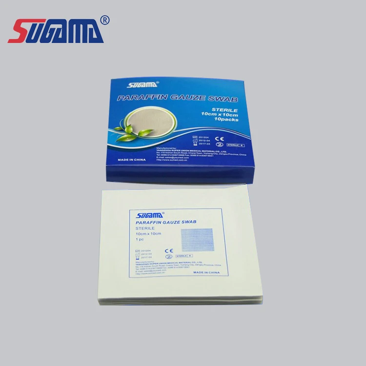 sterile Soft and comfortable paraffin gauze for bedsore medical paraffin gauze