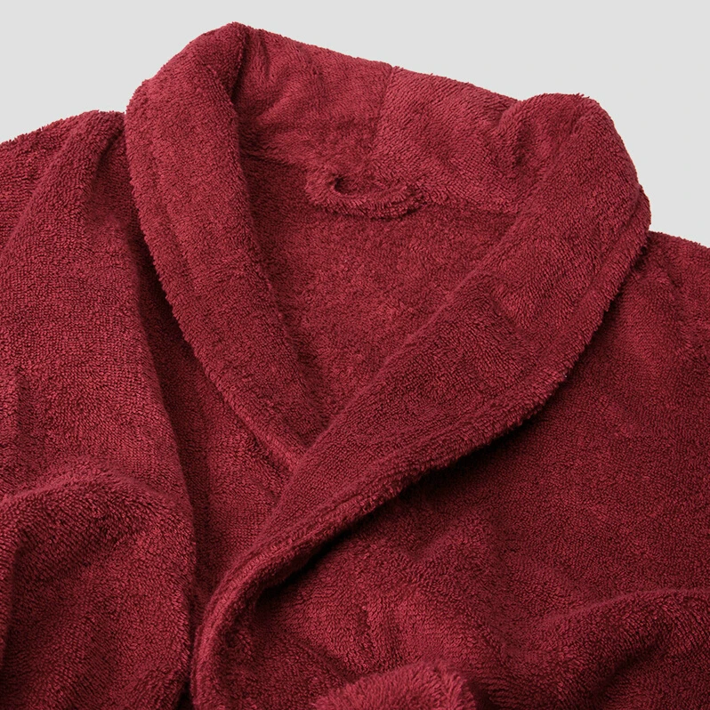 
Men Towelling cotton robe bathrobes terry soft long bath robes 