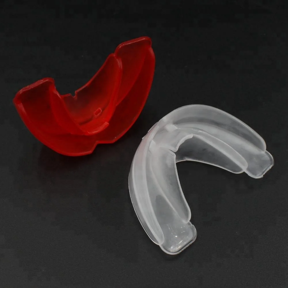 Plastic Two Layers Basketball Mouth Guard Soft EVA Hygiene Storage Case, Color Printed Paper Box or Blister Card Rizhao Fitness