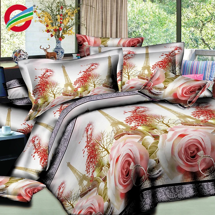 cheap wholesale 3d printing fabric bedding set bed sheets