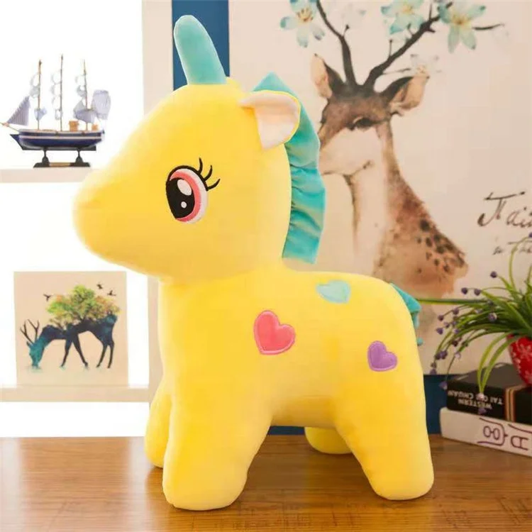 Latest Design Plush Horse Toys Soft Stuffed Fluffy Pony Toys