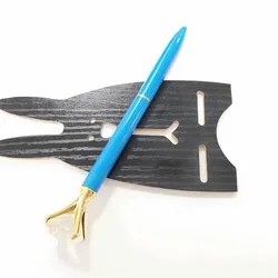 Корейская Оригинальная Черная перьевая ручка с кристаллами и стразами, канцелярские принадлежности, простой стиль, алмазная ручка