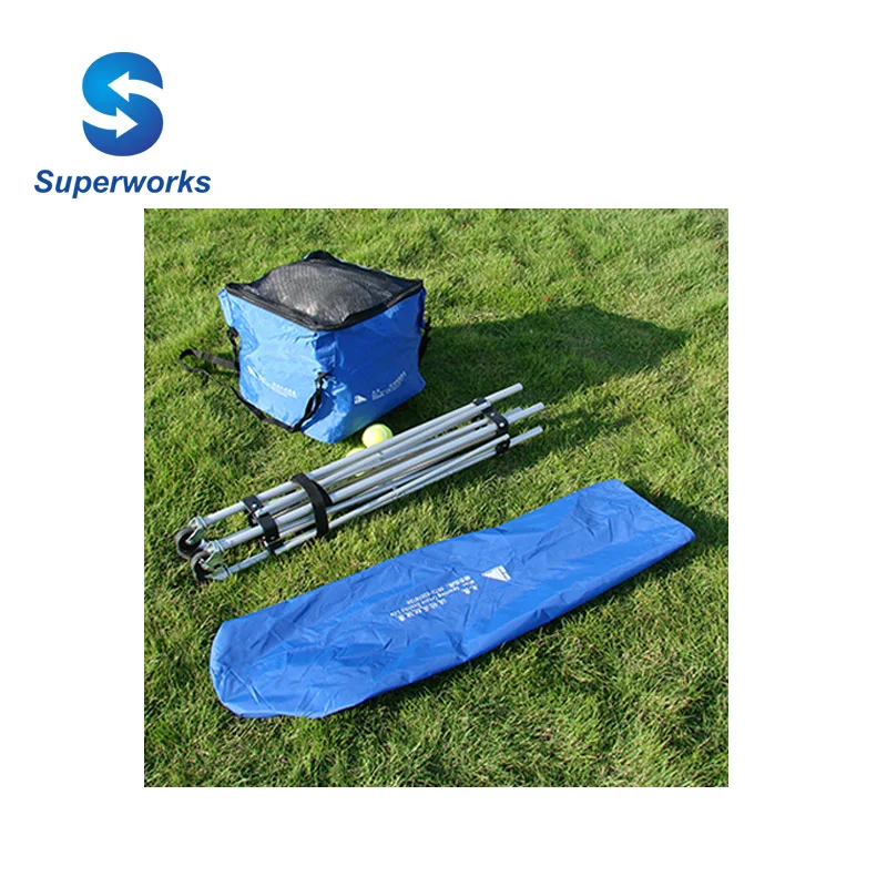 portable tennis ball cart folding tennis ball carrier with 4 wheels