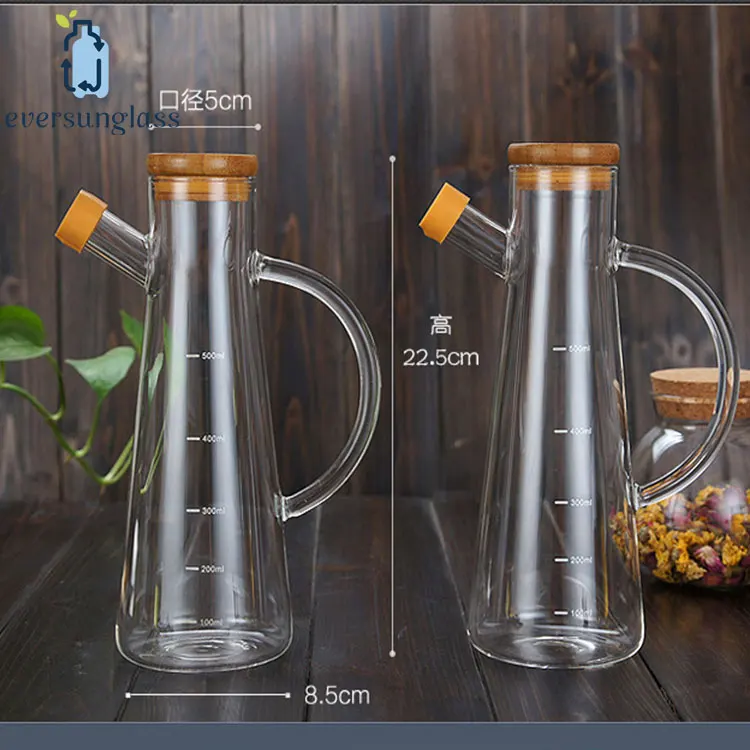 cooking oil storage bottle glass oil bottle vinegar bottle