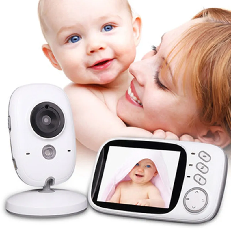 2.4G Wireless 3.2 Inches LCD Night Vision VOX Two Way Speak Babyfoon VB603 Video Baby Monitor