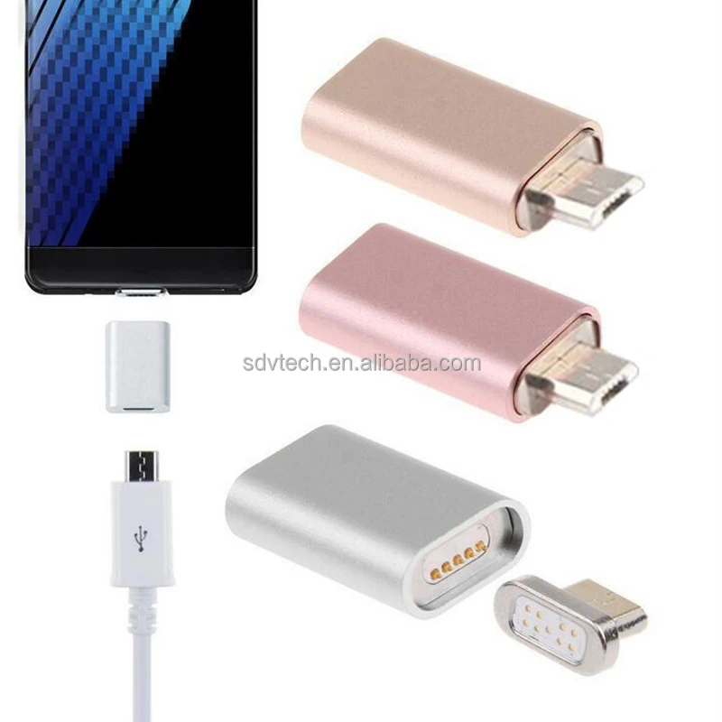 Mini Size Micro USB  Magnetic Adapter Micro USB Female to V8 male OTG adapter