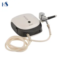 HS-M901K mini airbrush air compressor for spraying hyaluronan serum into the skin