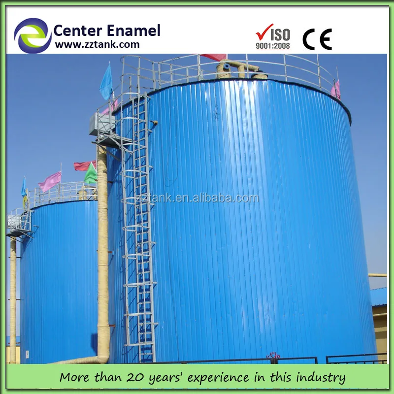 Эмаль болтами животных/отходов жизнедеятельности человека сырья мини биогазовых установок, антикоррозионные GFS танки с OSHA