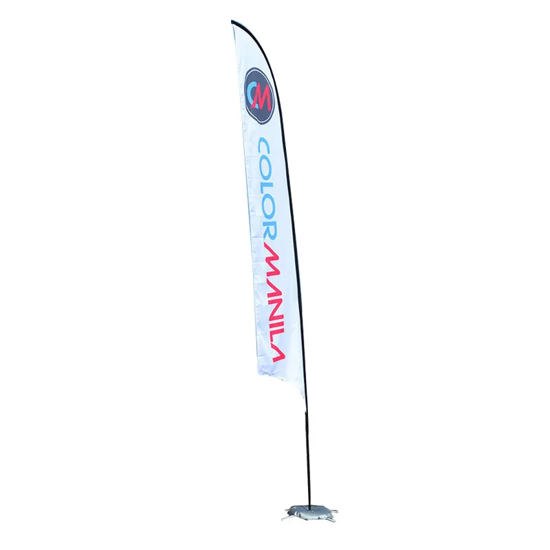 cheap promotion swooper  wind feather teardrop flag