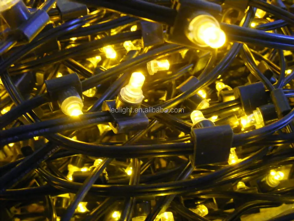 LED Clip Lights White PVC Cable Twinkle Copper Wire Light Led String 666L Colored Box Outdoor 100M Christmas Tree Decoration 10m