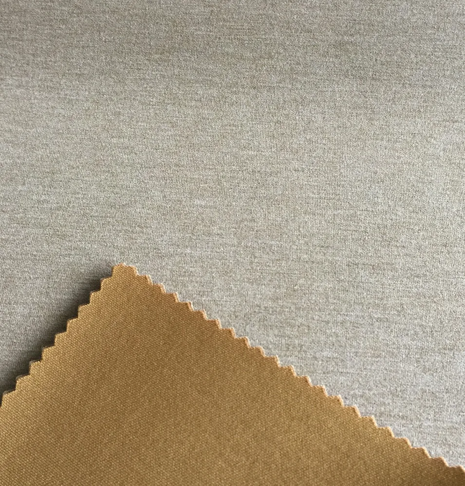 shaoxing YINI TR elastic double layer scuba knit fabric , air layer fabric